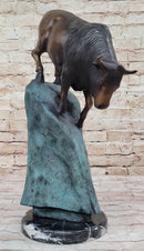 Hot Cast Bronze Bull Bison Water Buffalo Sculpture Numbered & Signed