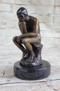 The Thinker by Auguste Rodin Bronze 6" x 4" Sculpture