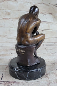 The Thinker by Auguste Rodin Bronze 6" x 4" Sculpture
