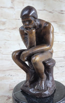 The Thinker by Auguste Rodin Bronze 6" x 4" Sculpture