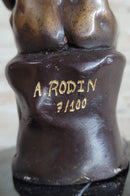 The Thinker by Auguste Rodin Bronze 6" x 4" Sculpture