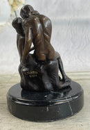 THE KISS by Auguste Rodin Bronze Desktop Sculpture 7" x 4"