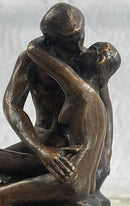 THE KISS by Auguste Rodin Bronze Desktop Sculpture 7" x 4"