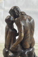 THE KISS by Auguste Rodin Bronze Desktop Sculpture 7" x 4"