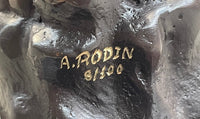 THE KISS by Auguste Rodin Bronze Desktop Sculpture 7" x 4"