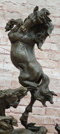 Bronze Statue Animal Sculpture Horse Dancing Horses Home Decor by Milo