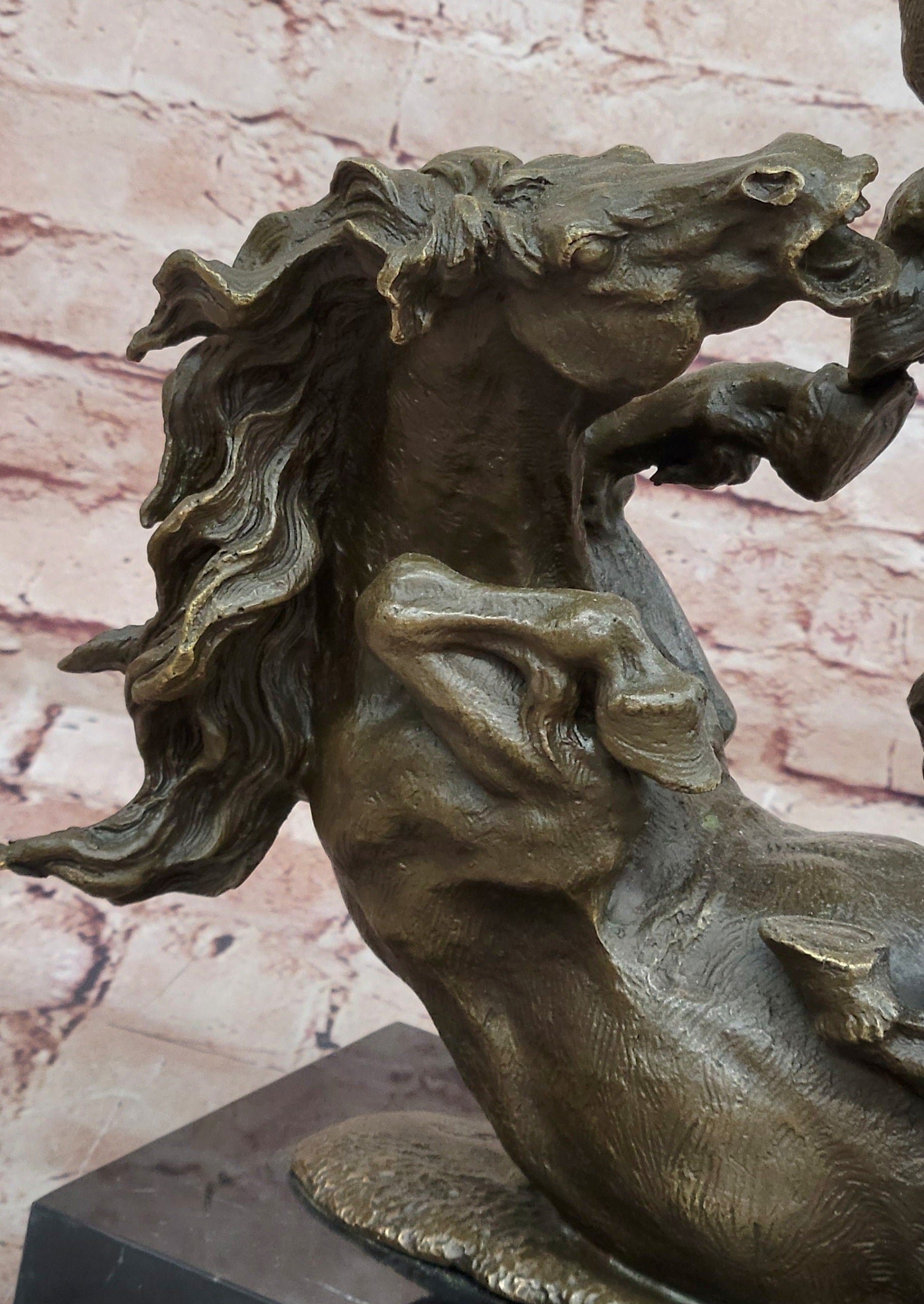 Bronze Statue Animal Sculpture Horse Dancing Horses Home Decor by Milo