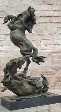 Bronze Statue Animal Sculpture Horse Dancing Horses Home Decor by Milo