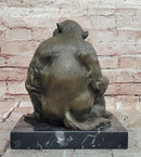 Signed Milo Monkey Bronze Statues Animal Sculptures Garden Statue Figurine