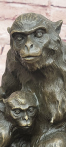 Signed Milo Monkey Bronze Statues Animal Sculptures Garden Statue Figurine
