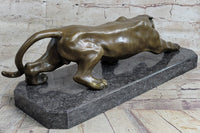 Cougar Panther Lioness Mountain Lion Bronze Sculpture Barye 5" x 16"
