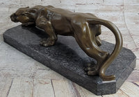 Cougar Panther Lioness Mountain Lion Bronze Sculpture Barye 5" x 16"