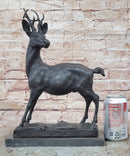 Elk Reindeer Stag Hot Cast Bronze Sculpture by Milo