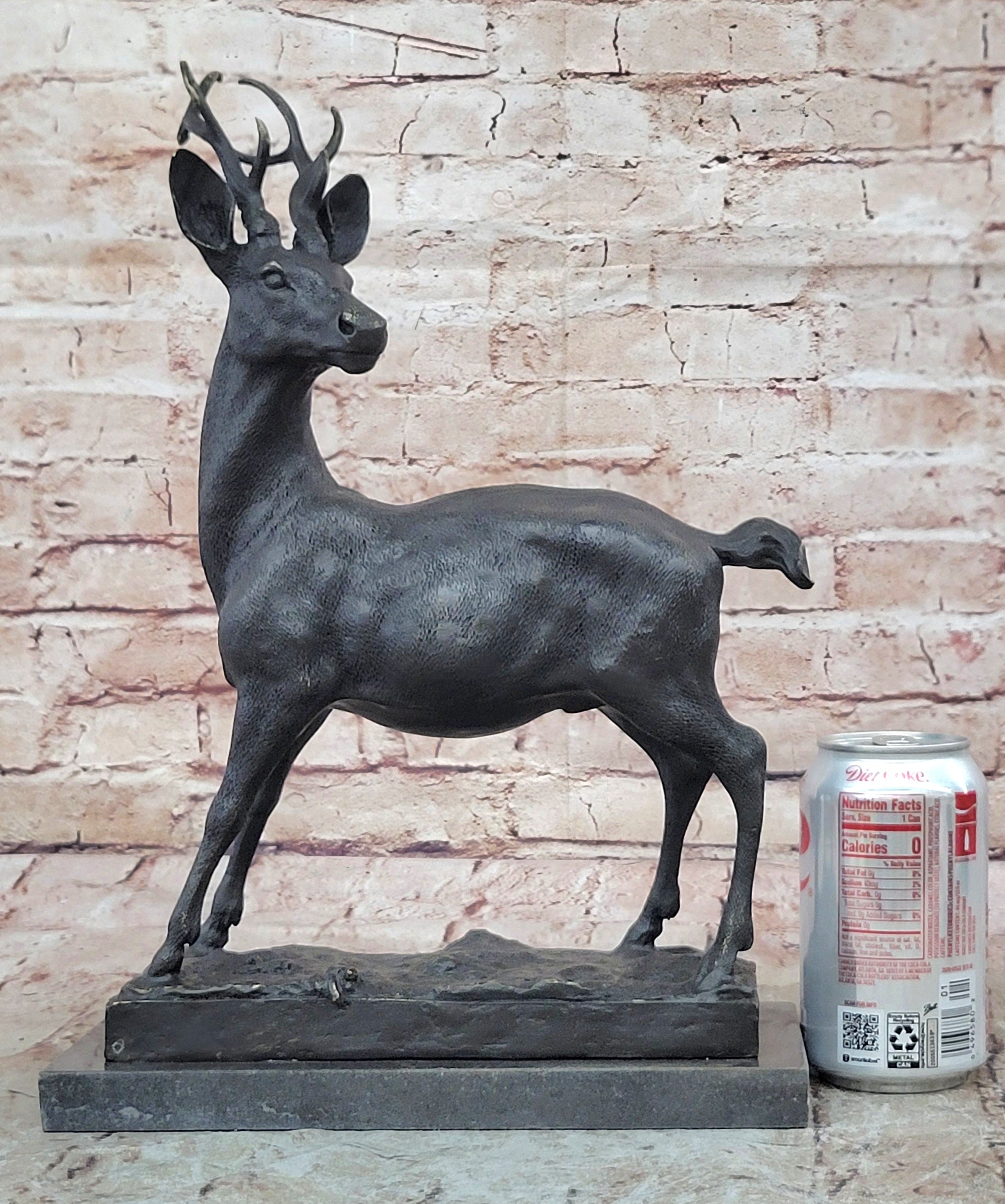 Elk Reindeer Stag Hot Cast Bronze Sculpture by Milo