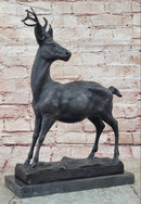Elk Reindeer Stag Hot Cast Bronze Sculpture by Milo