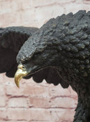 Incredibly Realistic and Large Bronze Sculpture of a Hunting Eagle Figurine