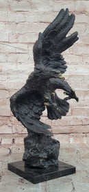 Stunning & Detailed Bronze Eagle Sculpture by A. Thorburn Hand Made Artwork