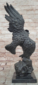 Stunning & Detailed Bronze Eagle Sculpture by A. Thorburn Hand Made Artwork
