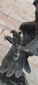 Stunning & Detailed Bronze Eagle Sculpture by A. Thorburn Hand Made Artwork