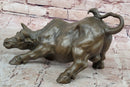 Bronze Abstract Bull Horns Sculpture Stock Broker Sale