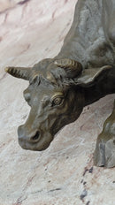 Bronze Abstract Bull Horns Sculpture Stock Broker Sale
