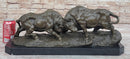 Dueling Bulls Bronze Bull Sculpture by Milo