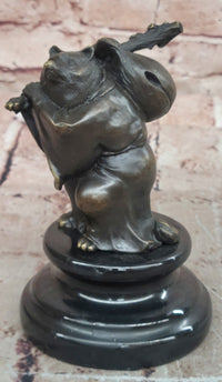 Vintage Signed Milo Japanese Tanuki Raccoon Dog Bronze Sculpture Statue