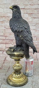 Bronze Eagle on Golden Pedestal by Milo
