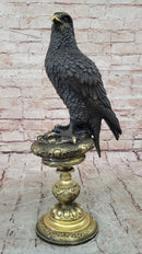 Bronze Eagle on Golden Pedestal by Milo