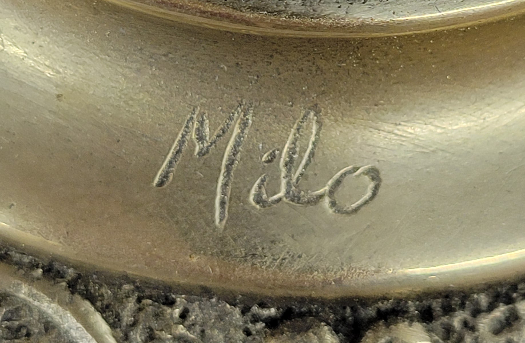 Bronze Eagle on Golden Pedestal by Milo