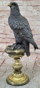Bronze Eagle on Golden Pedestal by Milo