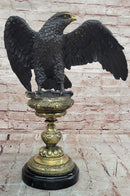 Eagle Bronze Sculpture Animal Statue Art Home Decoration Signed Original Milo
