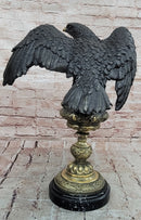 Eagle Bronze Sculpture Animal Statue Art Home Decoration Signed Original Milo