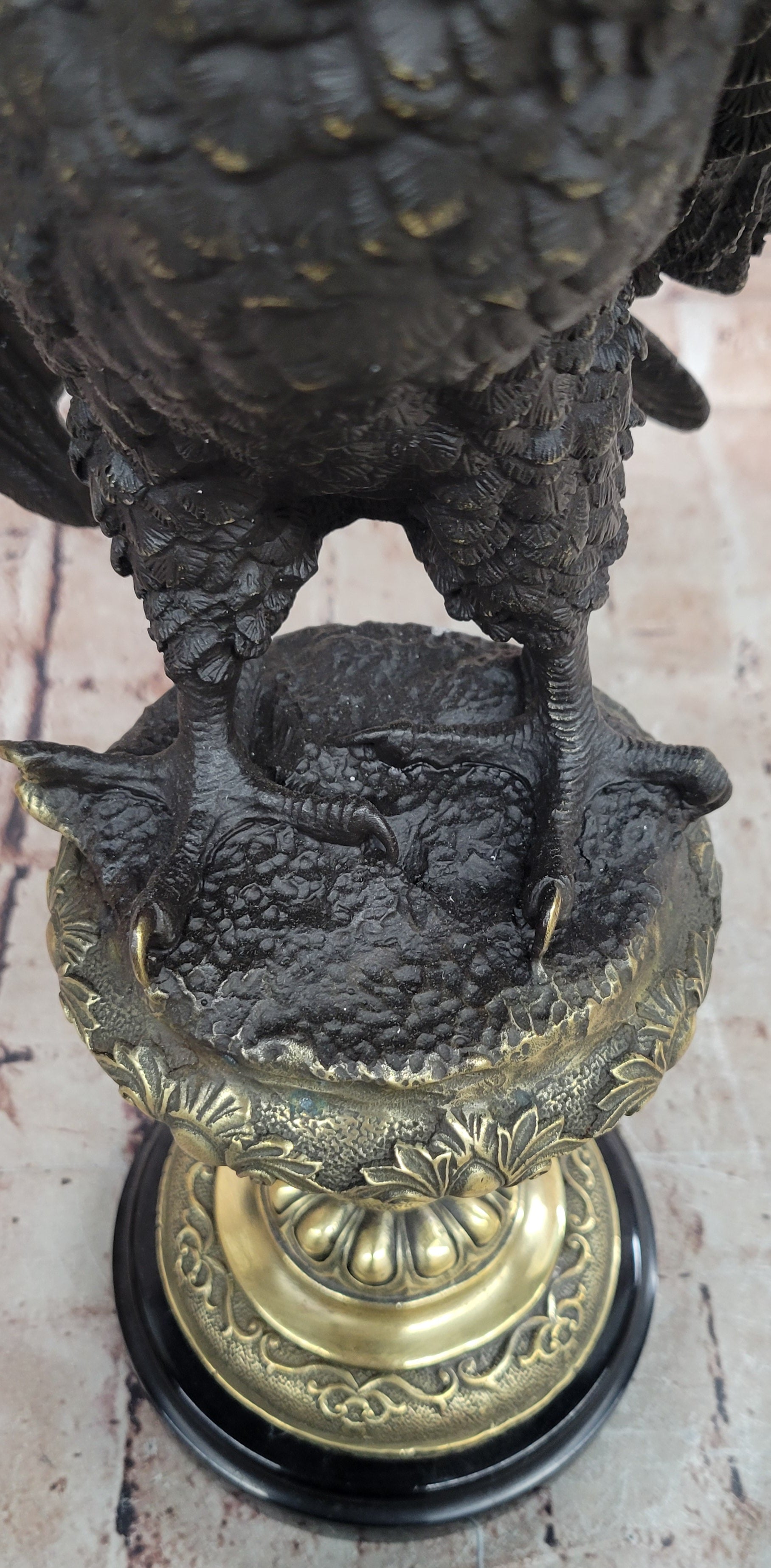 Eagle Bronze Sculpture Animal Statue Art Home Decoration Signed Original Milo