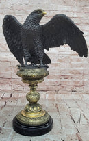 Eagle Bronze Sculpture Animal Statue Art Home Decoration Signed Original Milo