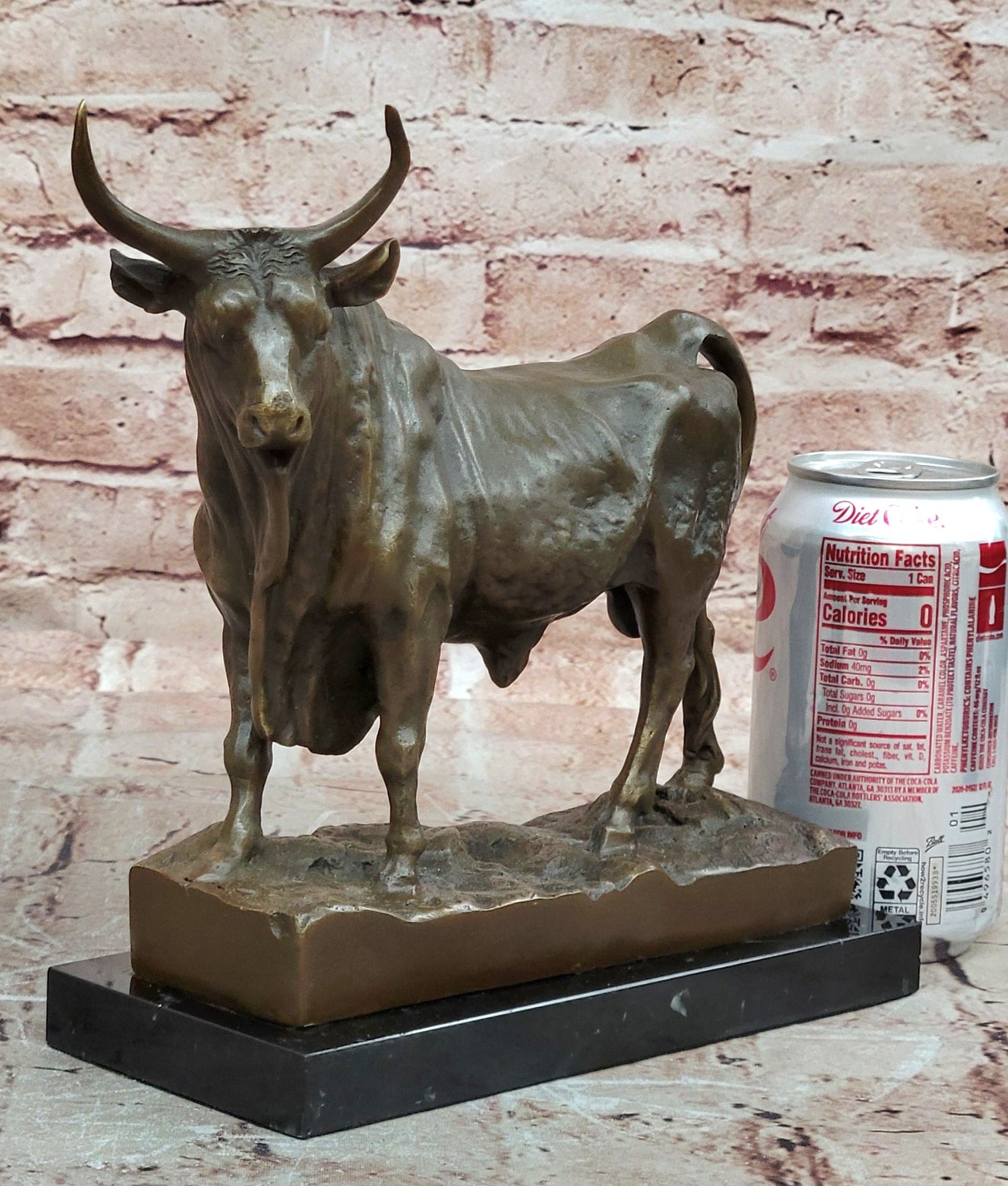 Signed Original William Standing Bull a Picasso Tribute Bronze Sculpture
