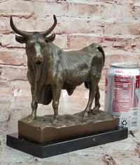 Signed Original William Standing Bull a Picasso Tribute Bronze Sculpture