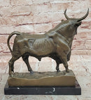 Signed Original William Standing Bull a Picasso Tribute Bronze Sculpture