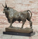 Signed Original William Standing Bull a Picasso Tribute Bronze Sculpture