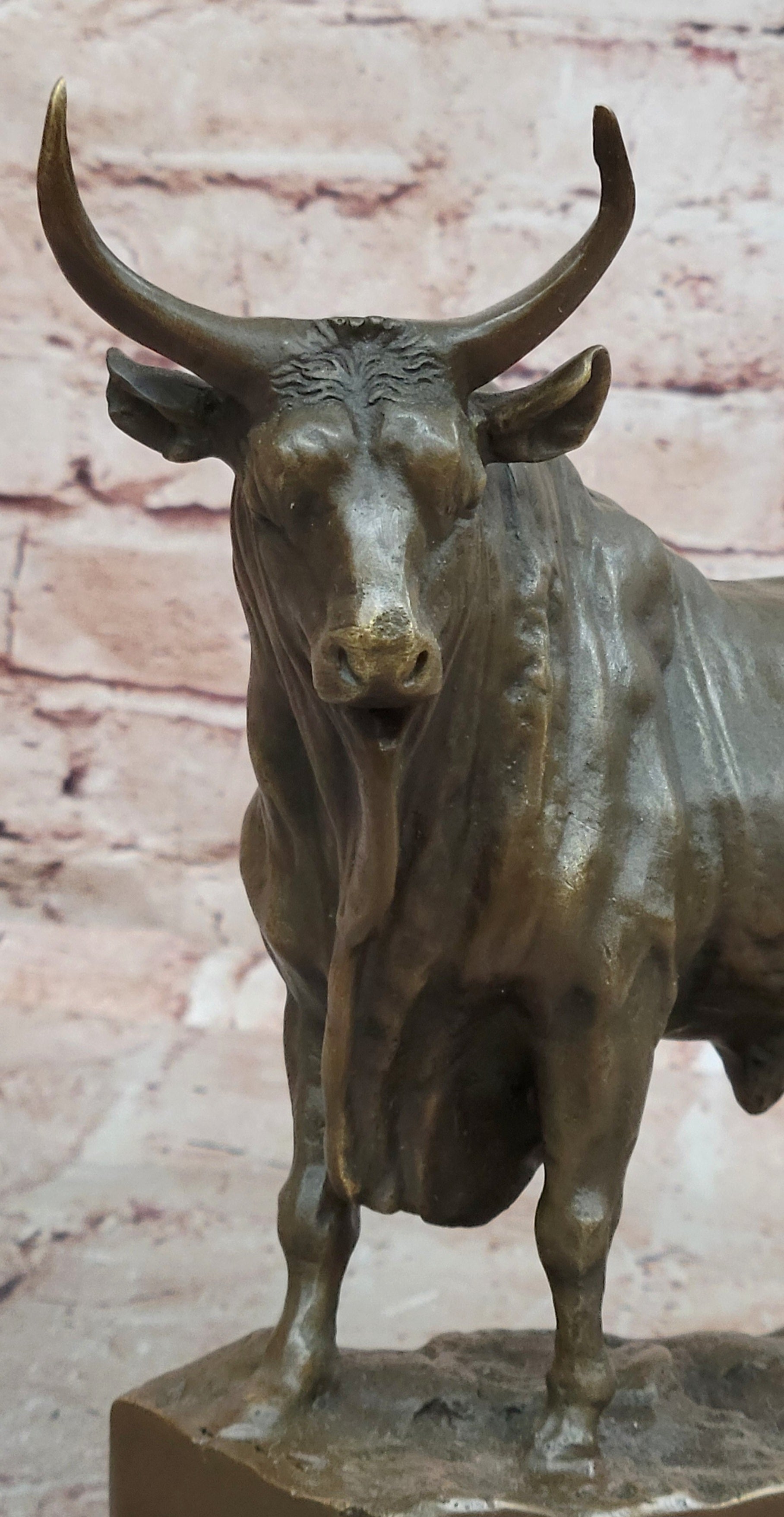 Signed Original William Standing Bull a Picasso Tribute Bronze Sculpture