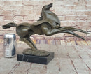Large Abstract Modern Art Horse Gallops Bronze Sculpture