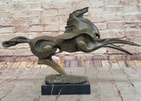 Large Abstract Modern Art Horse Gallops Bronze Sculpture