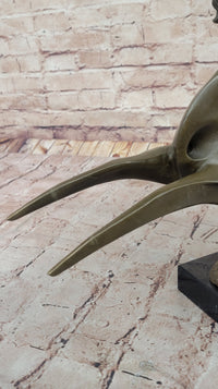 Large Abstract Modern Art Horse Gallops Bronze Sculpture
