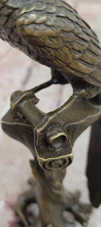 Bronze Parrot Macaw Bird Bronze Figure Sculpture Antique Style by Milo