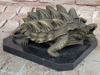 Signed Milo Alligator Snapping Turtle Reptile Animal Genuine Bronze Sculpture