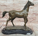 Majestic Arabian Horse Bronze Stallion Sculpture by P.J Mene Figurine