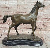 Majestic Arabian Horse Bronze Stallion Sculpture by P.J Mene Figurine