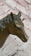 Majestic Arabian Horse Bronze Stallion Sculpture by P.J Mene Figurine