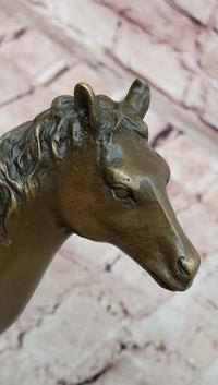 Majestic Arabian Horse Bronze Stallion Sculpture by P.J Mene Figurine