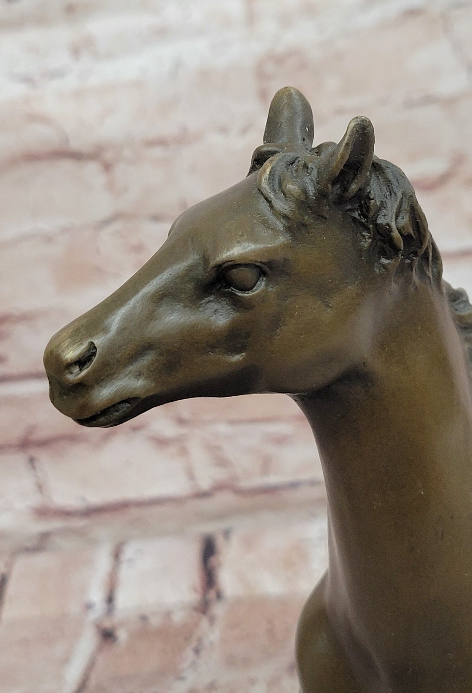 Majestic Arabian Horse Bronze Stallion Sculpture by P.J Mene Figurine